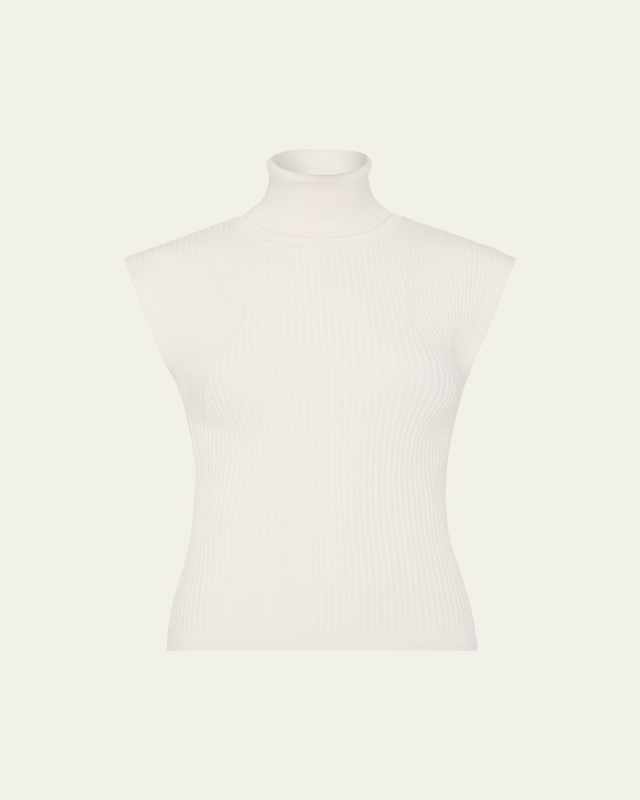 Kinley Sleeveless Ribbed Turtleneck Top